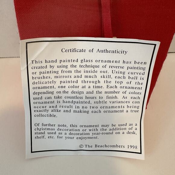 The Beach Combers Mardi Gras Gator & Crawfish Glass Painted Christmas Ornament - Picture 4 of 16